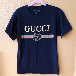 Navy Blue Logo Shirt Size S/M